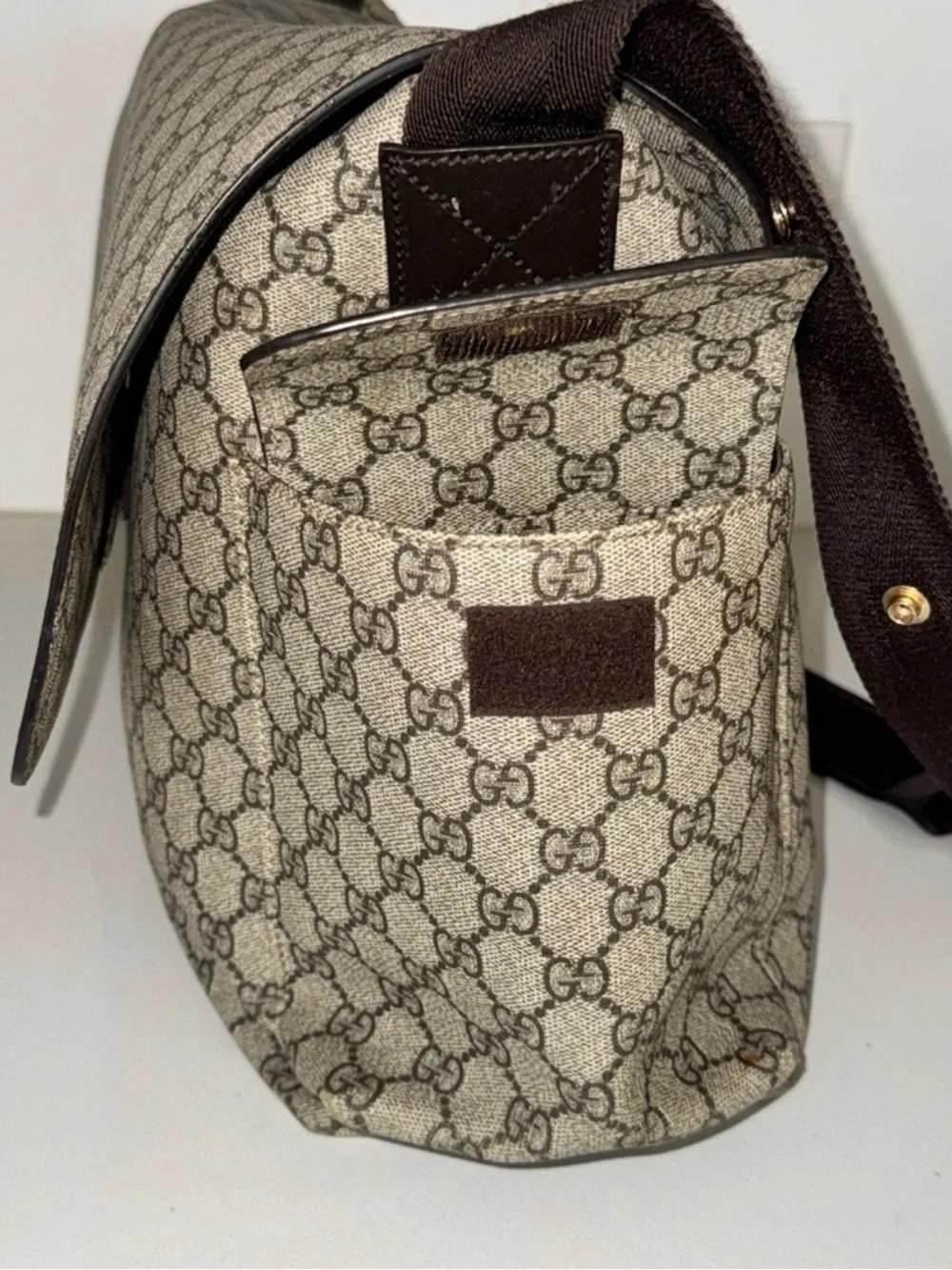 Guccis diaper bag